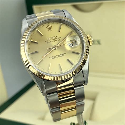 rolex oyster perpetual datejust 16233 18k